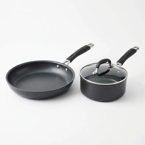 7 Pcs Non-Stick Cookware Set with Glass Lids